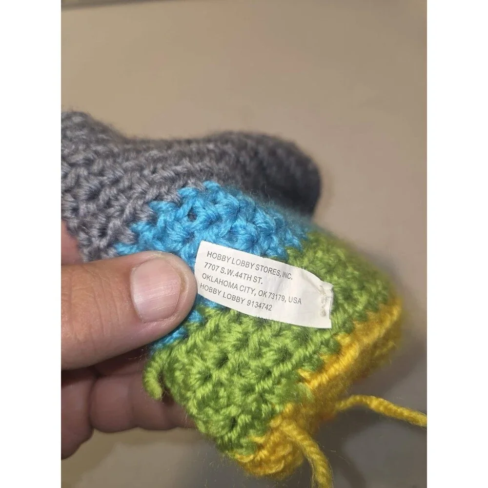 Kids  Toboggan Beanie Winter Hat, Cute Colorful Bird Beanie